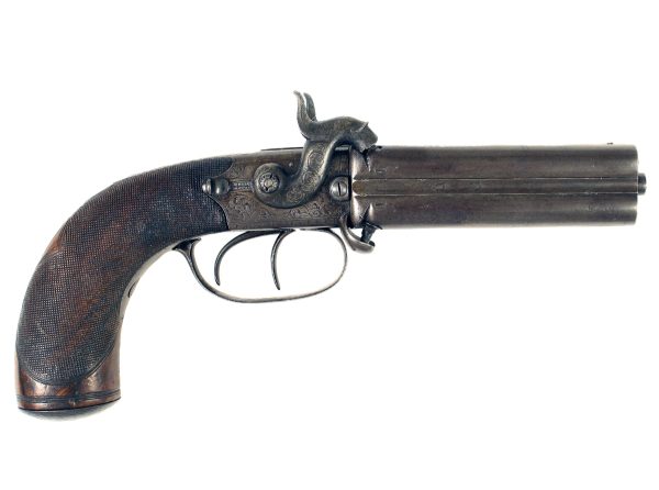A 4 Barrelled Percussion Pistol