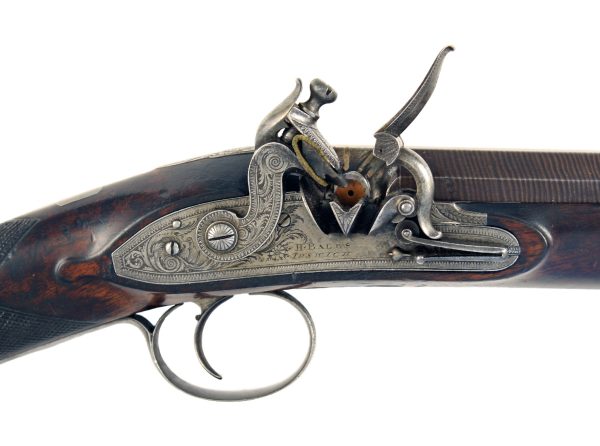 A Cased Flintlock Sporting Gun by Bailes of Ipswich - Image 3