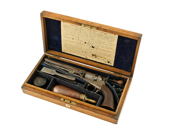A Cased London Colt Model 1849 Pocket Revolver.