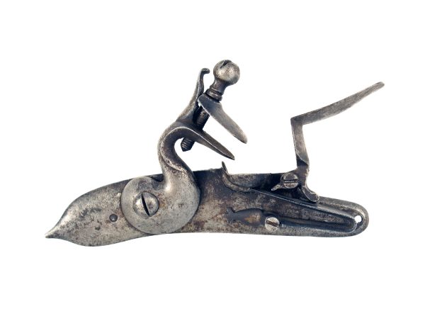 An Early Flintlock Mechanism.