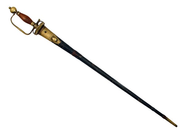 A Brass Hilted Smallsword With Scabbard