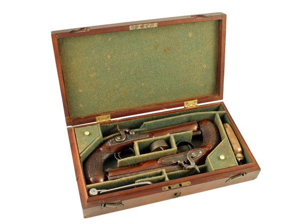 A Crisp Pair of Overcoat Pistols by Barton