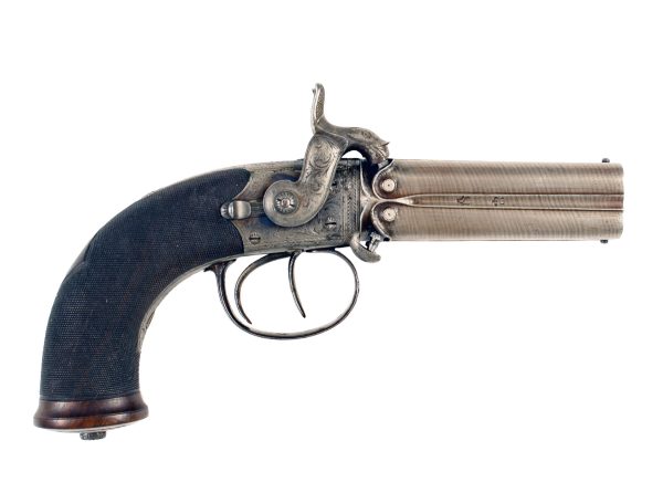 A Rare Cased 4 Barrel Pistol by Lancaster - Image 2