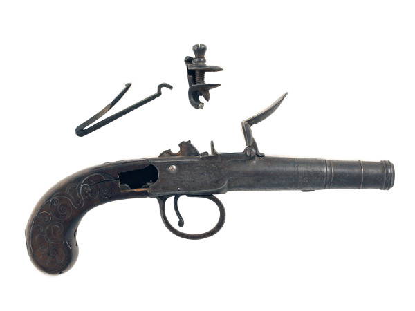 A Silver Mounted Pistol for Restoration