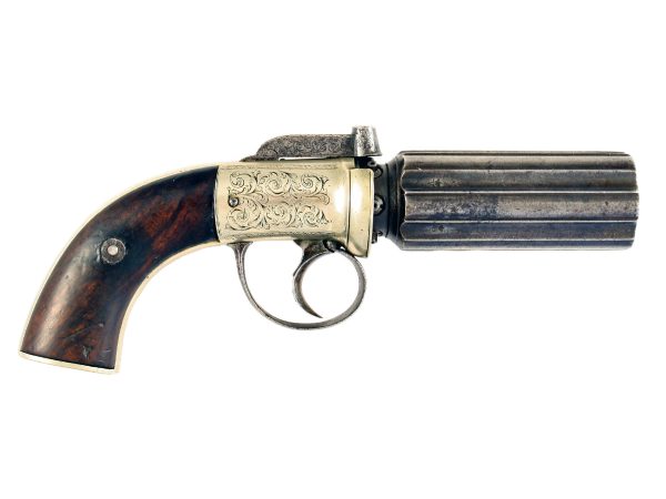 A Percussion Pepperbox by Colgan of Limerick