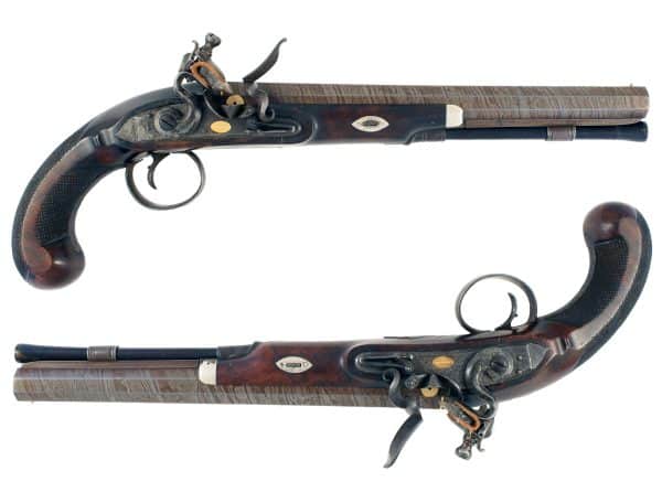 A Pair of Flintlock Duelling Pistols