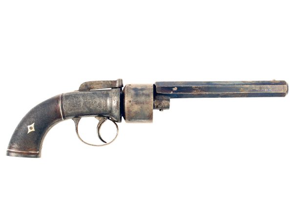 A Percussion Transitional Revolver by Brooks