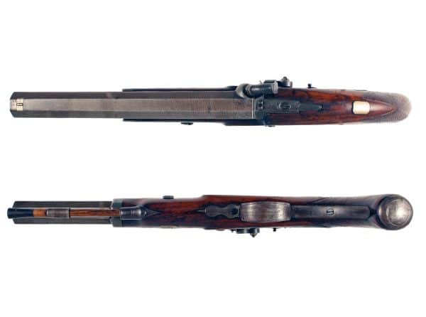 A Percussion Back Action Officers Pistol - Image 4