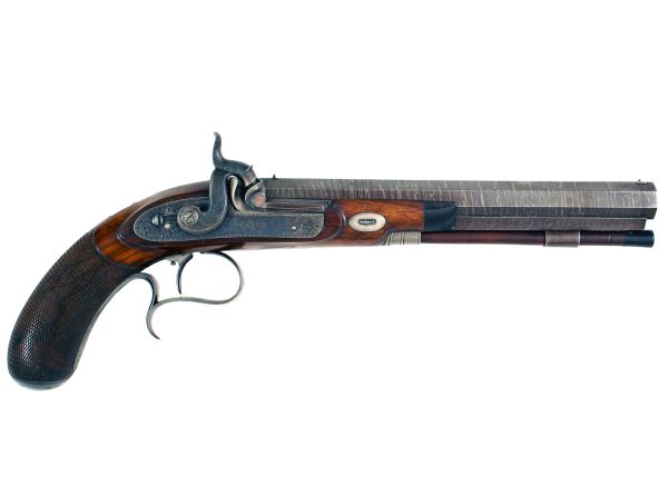 A Pair Of Near Mint Percussion Duelling Pistols - Image 4