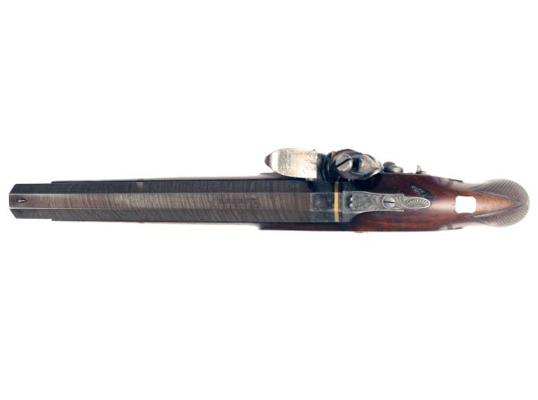 A Good Flintlock Officers Pistol by Prosser - Image 4