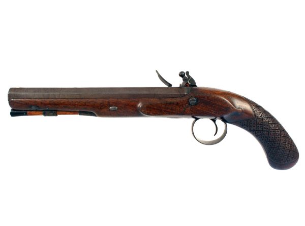 A Flintlock Officers Pistol by Clark of London - Image 3