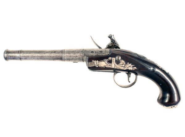 A 18-Bore Flintlock Queen Anne Pistol by Collumbell. - Image 3