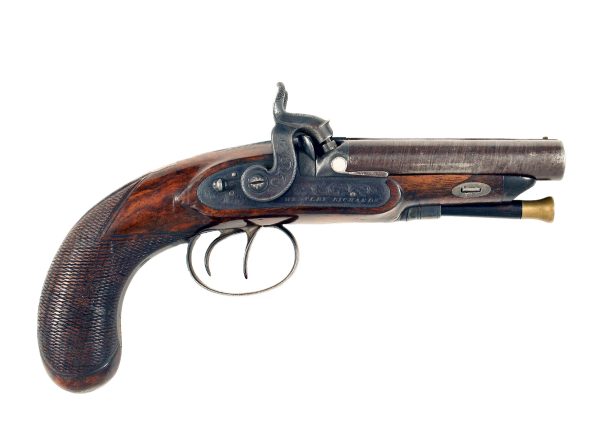 A Small Double Barrelled Pistol by Westley Richards