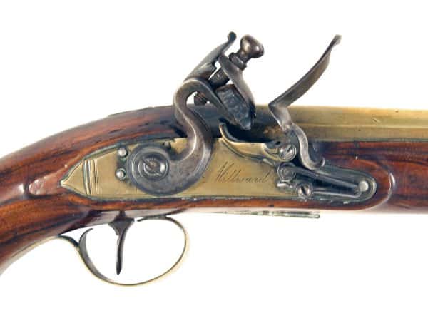 A Sleepy Pair of Flintlock Officers Pistols - Image 2