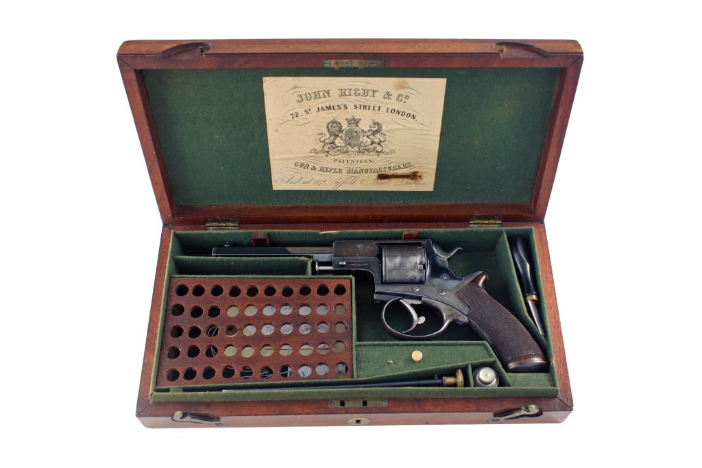 A Very Good Cased Tranter Rim-Fire Army Revolver by John Rigby & Co, No. 5288. - Image 3