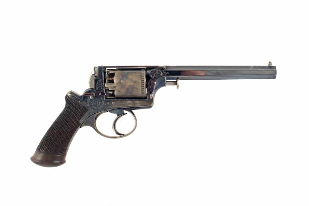 A Superb Purdey Retailed 54 Bore Adams Percussion Revolver, No. 13666. - Image 5
