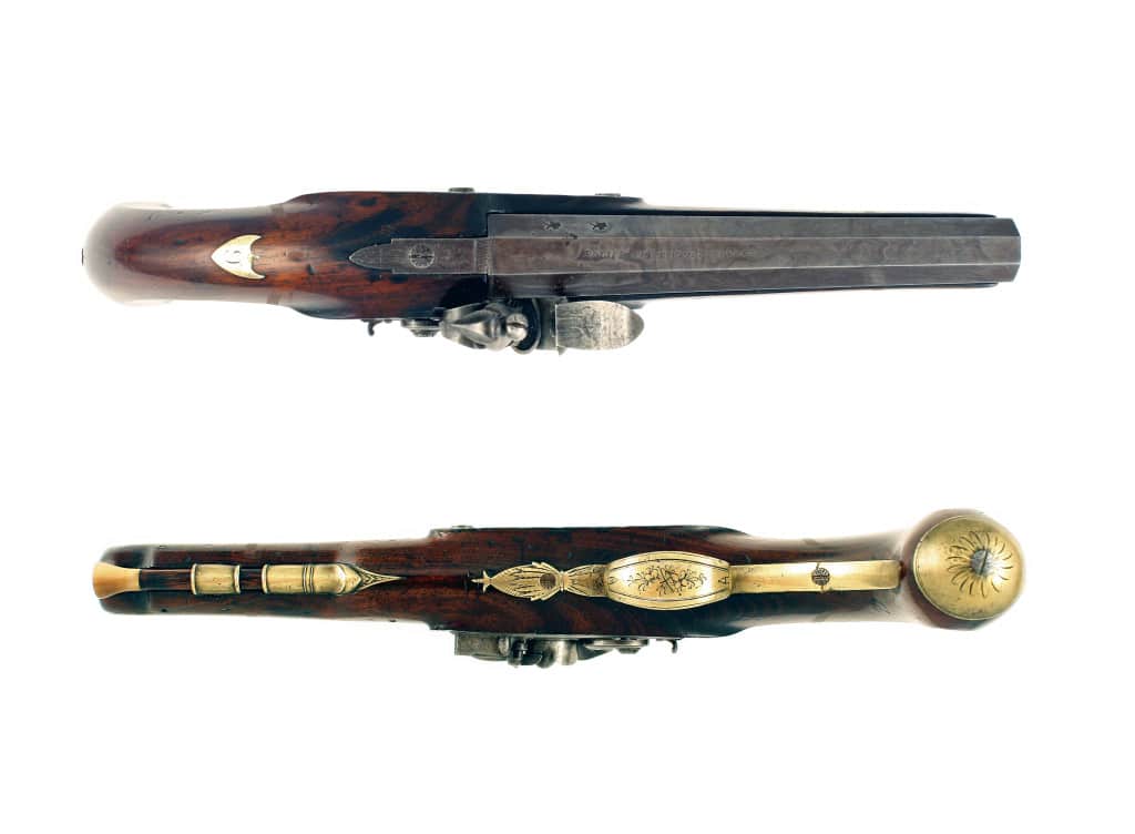 A Flintlock Pistol From The Union Street Police Office by Hutchinson. - Image 3