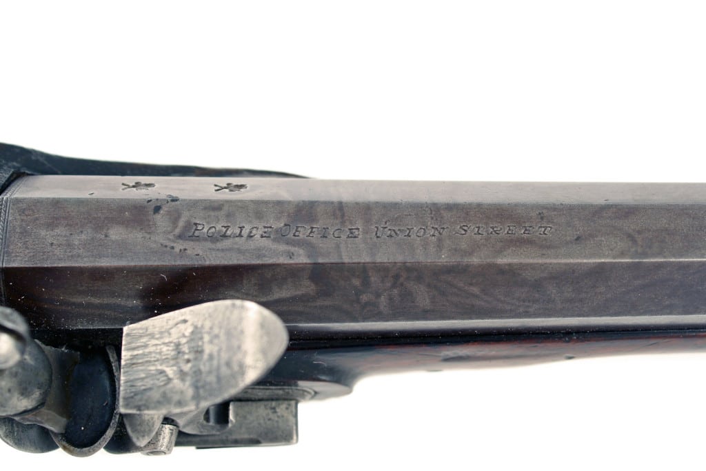 A Flintlock Pistol From The Union Street Police Office by Hutchinson. - Image 4