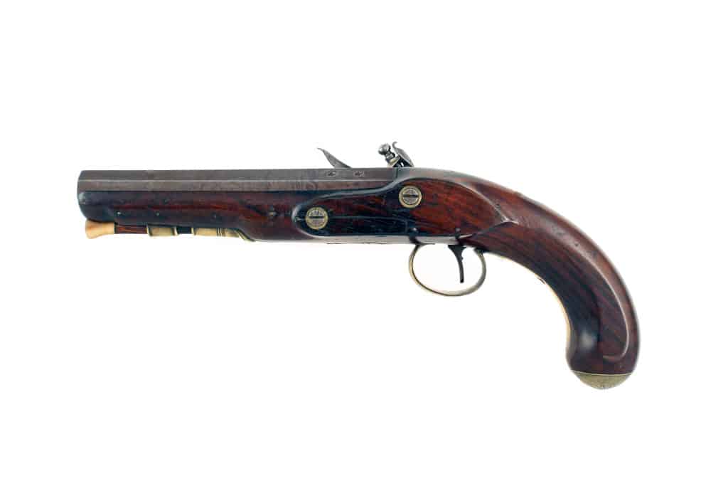 A Flintlock Pistol From The Union Street Police Office by Hutchinson. - Image 2