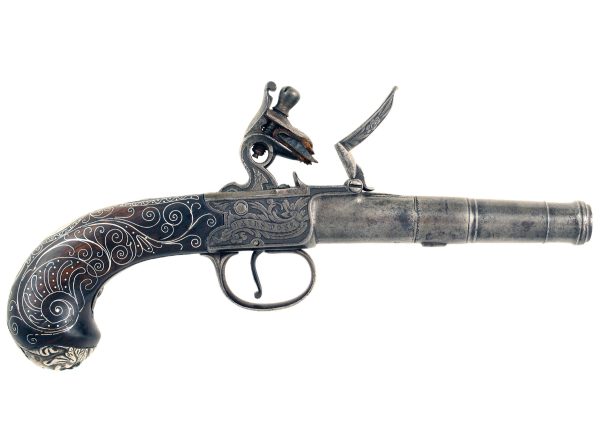 A Fine Silver Mounted Pistols