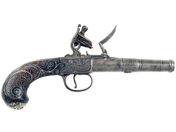 A Fine Silver Mounted Pistols
