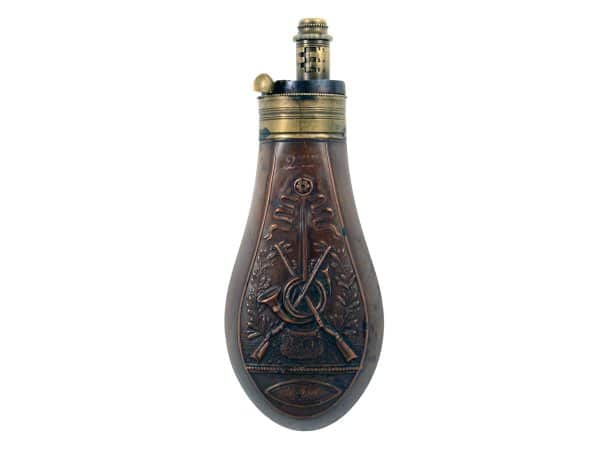 A French Pistol Powder Flask
