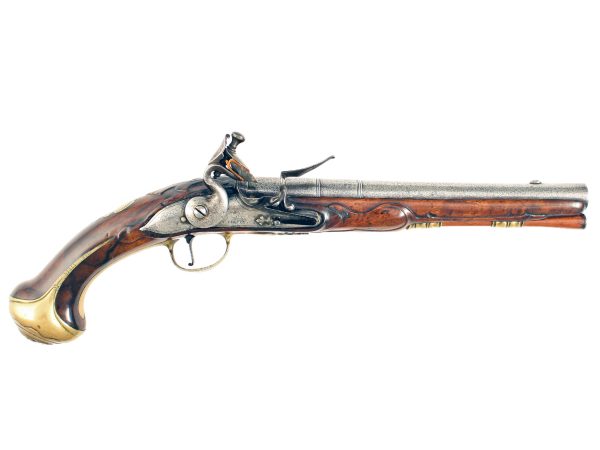 A Flintlock Holster Pistol by W. Turvey, Circa 1730.