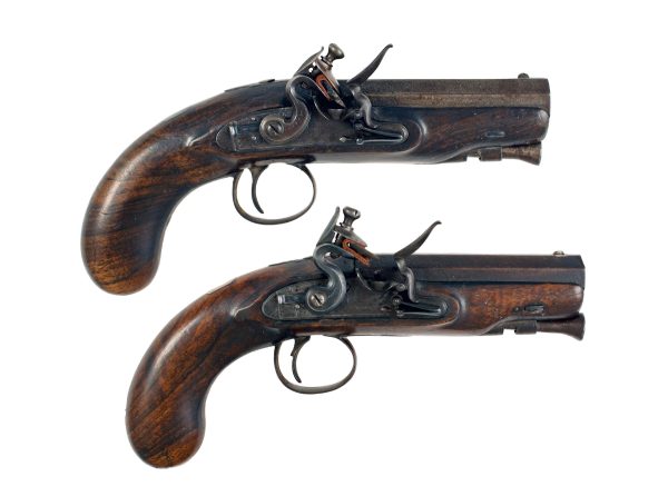A Pair of Overcoat Pistols by Brummitt