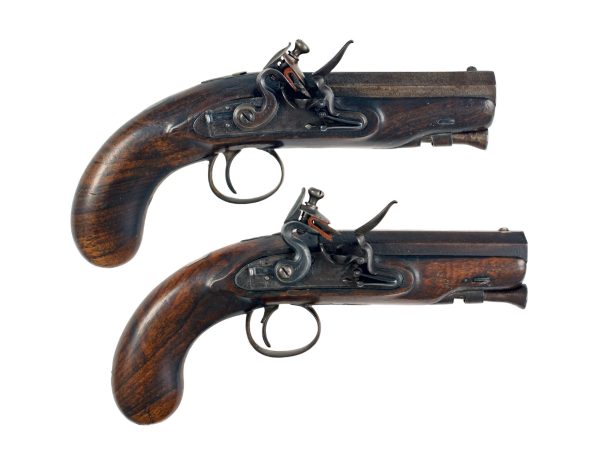 A Pair of Overcoat Pistols by Brummitt
