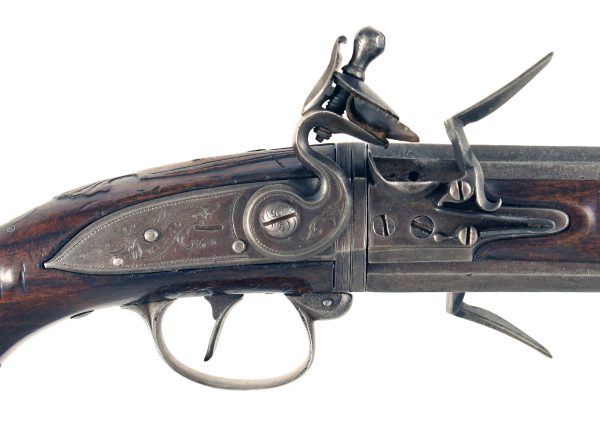 An Incredibly Rare Pair of Flintlock Wender Pistols - Image 4