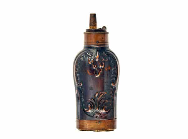 A Good Foliate Pistol Flask - Image 3