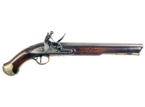A Flintlock Long Sea Service Pistol