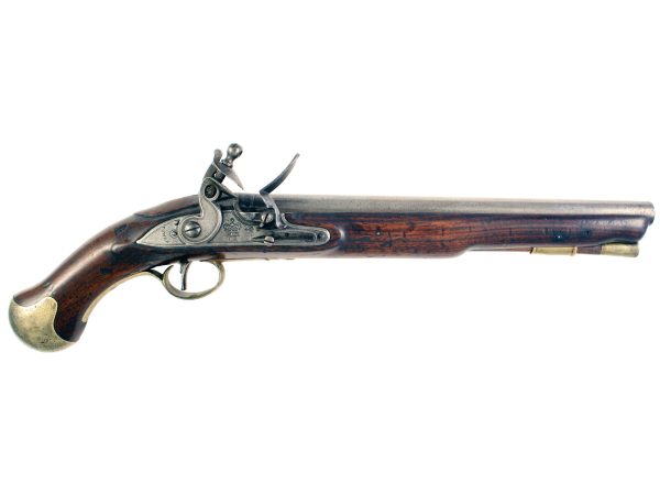 A Flintlock Long Sea Service Pistol