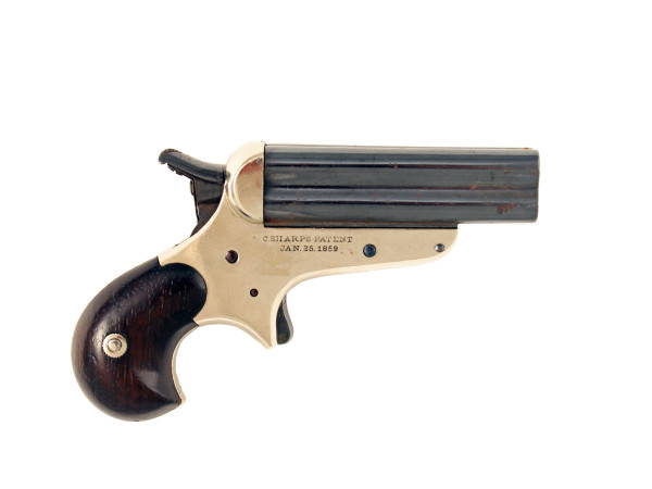 A Sharps Model 4 Barrel Derringer.