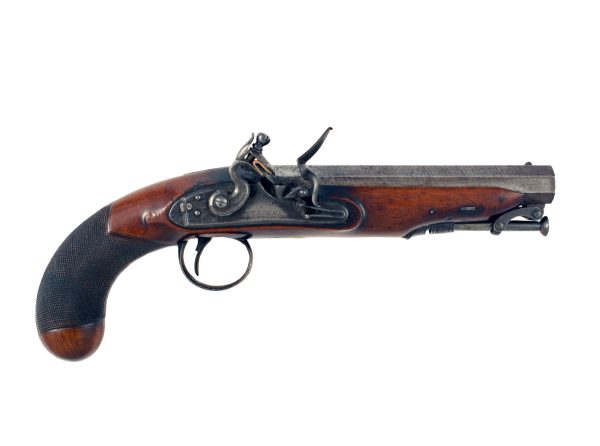 A Crisp Flintlock Pistol by Hole of Bristol