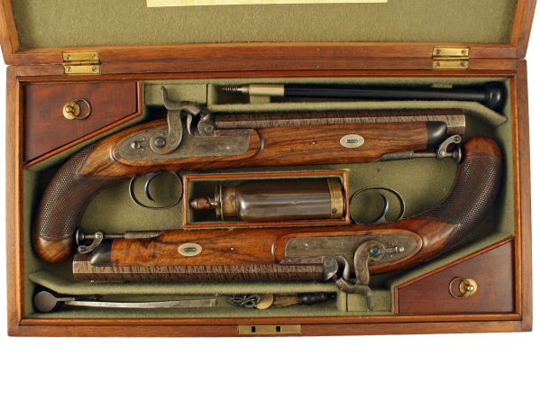 A Pair of 16-Bore Percussion Officers Pistols - Image 2