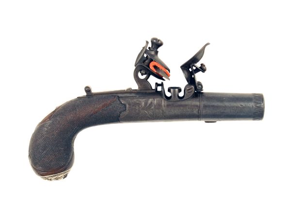 A Round Framed Flintlock Pistol by Wilson