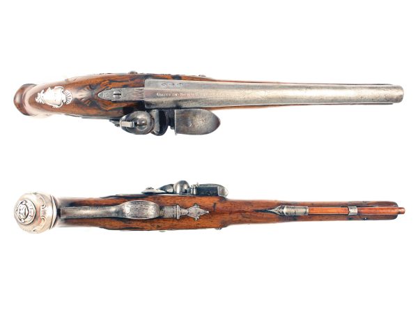 An Early Flintlock Holster Pistol by Griffin - Image 4