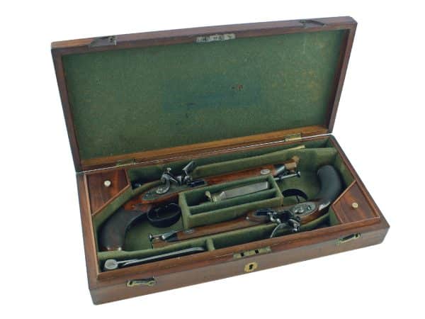 A Superb Cased Pair of Officers Pistols by Ross
