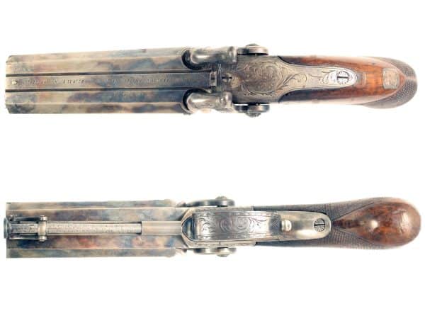 A Double-Barrelled Irish Pistol - Image 3