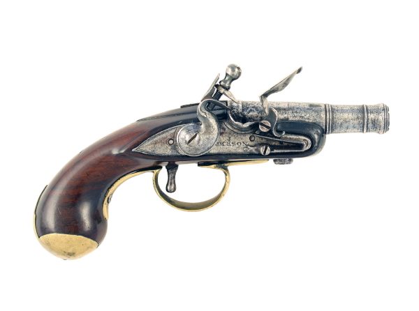 An Early Flintlock Pocket Pistol by Jackson