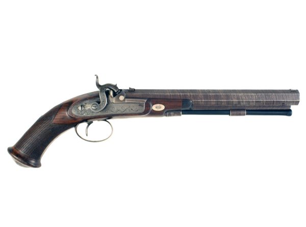 A Cased Rifled Percussion Pistol by Wheeler & Son - Image 3