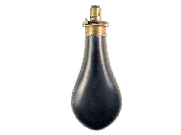 A Planished Tin Flask