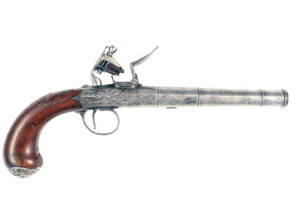A Box-Lock Flintlock Pistol by Richards