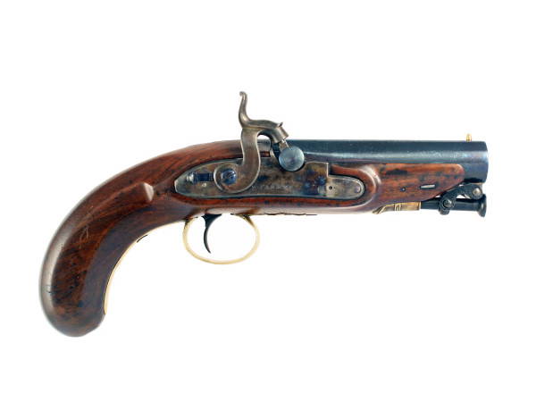 A Percussion Constabulary Style Pistol by W. Parker.
