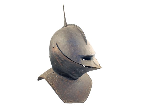 An English Funerary Helmet Adapted from A Lobster Pot, 17th Century.