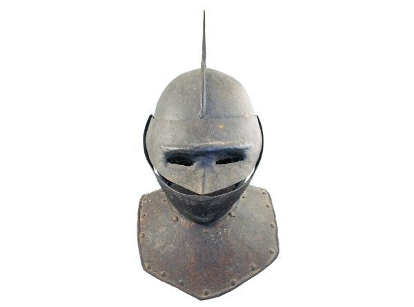 An English Funerary Helmet Adapted from A Lobster Pot, 17th Century. - Image 2