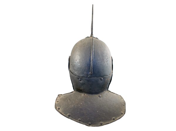 An English Funerary Helmet Adapted from A Lobster Pot, 17th Century. - Image 7