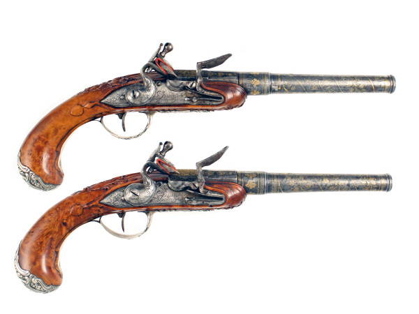 A Fine Pair of French Rifled Pistols, Circa 1741