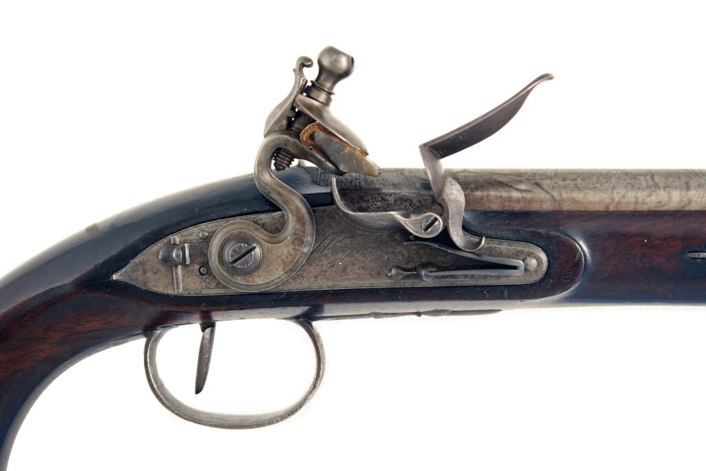 A 40 Bore Flintlock Duelling Pistol by Wogdon of London. - Image 6